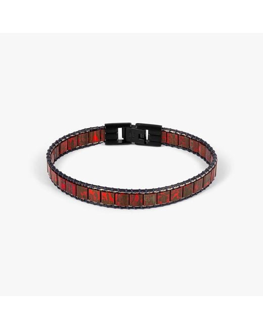 Tateossian Brown Mosaic Bracelet for men