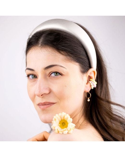 Oana Savu White Sterling & Pearls Ear Cuff