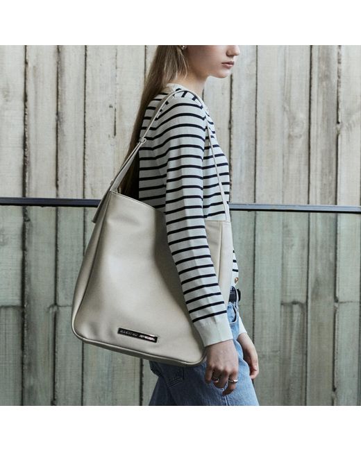 MARHEN.J White Roxy Vegan Leather Square Shoulder Bag