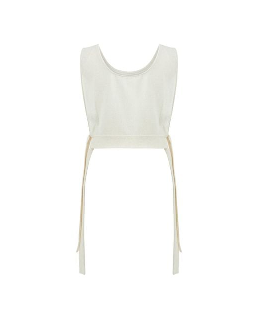 Lilamie Natural Neutrals Istanbul Loose Fit Square Neck Summer Bustier Top