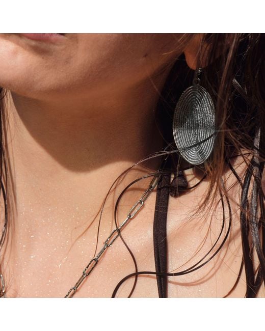 A Weathered Penny Gray Rumi Earrings