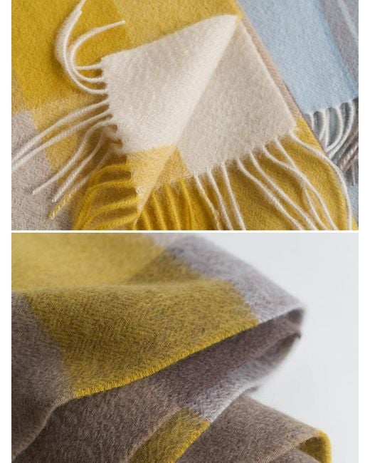 Lost Pattern Multicolor Plaid Cashmere Scarf