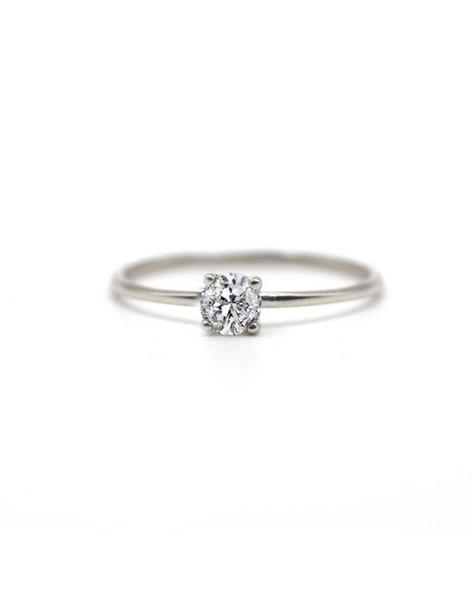 VicStoneNYC Fine Jewelry White Genuine Diamond Solid Ring For Proposal
