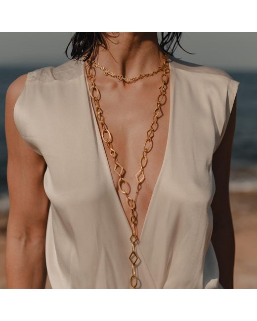 Myrto Katramadou Jewellery Metallic Harmony Matte Chain Necklace