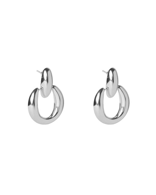 Argento Vivo Metallic The Hollow Door Knocker Hoop