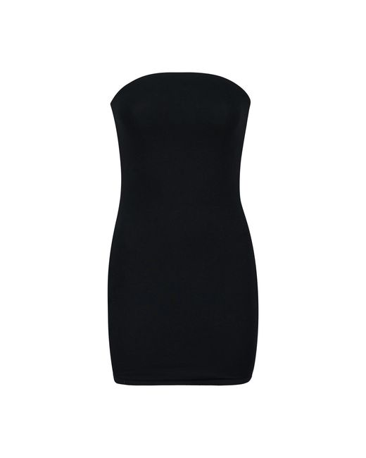 Egyptian Blue Black Bandeau Mini Dress