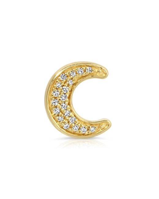 Maya Brenner Metallic Pavé Charm Stud