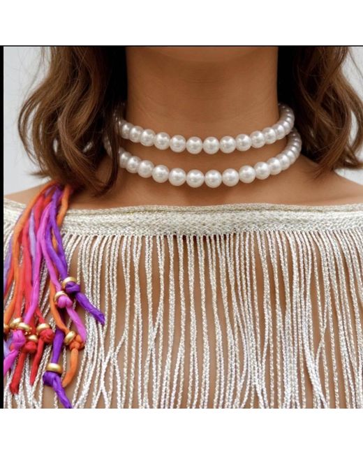 Persia Dona Jewelry Red Exotic Pearl Necklace
