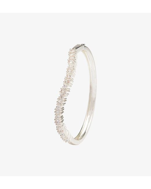 Uchi and Soto Metallic Nami Stone Wave Bangle