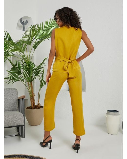 Lumina Eligma Yellow The Star Overall Jumpsuit