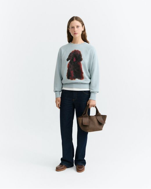 Thinking Mu White Pet Bonnie Sweatshirt