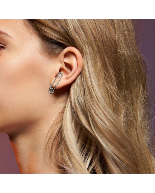 Jaredjamin White Safety First Post Earrings