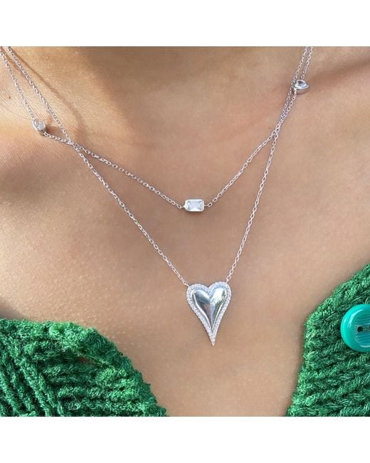 SHYMI Metallic Multi Fancy Shape Necklace