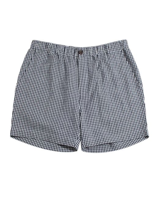 Far Afield Blue Gingham Dekk Short for men