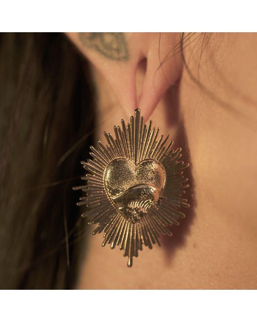 IN CAUDA VENENUM Metallic Anahita Earrings