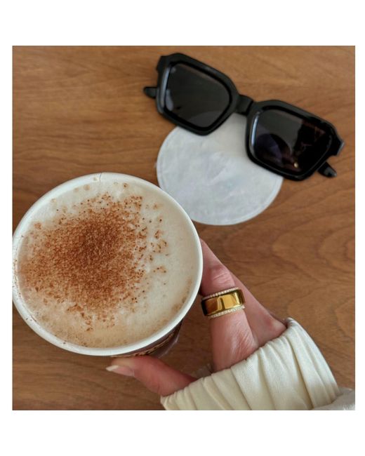 SET & STONES Metallic Aurora Smart Ring Stacking Set