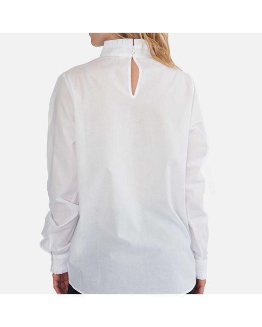 GROBUND White The Ellen Shirt