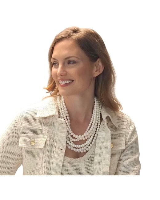 Fairchild Baldwin Metallic Helena Pearlized Necklace