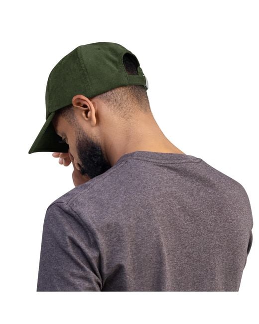 Anchor and Crew Green Dark Ampersand Signature Embroidered Corduroy Cap