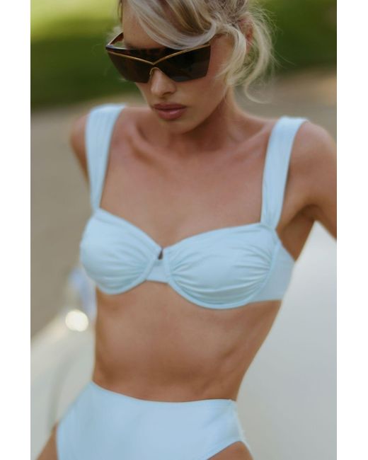 Montce Blue Seafoam Silkie Bella Bikini Top