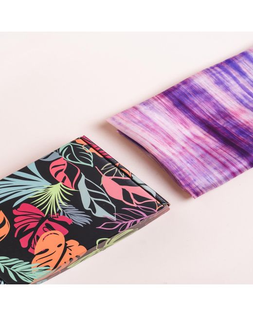 Silk and Bears Purple Berry Brushstroke Silk Scarf – Hand-Dyed Mulberry Silk, Evening Wrap & Gift