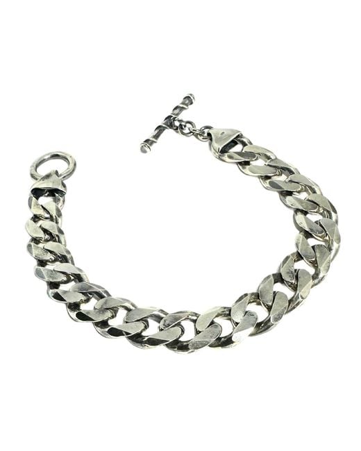 Tg-Jewellery by Tamara Gervasio Metallic Curb Chain Twisted T-Bar for men