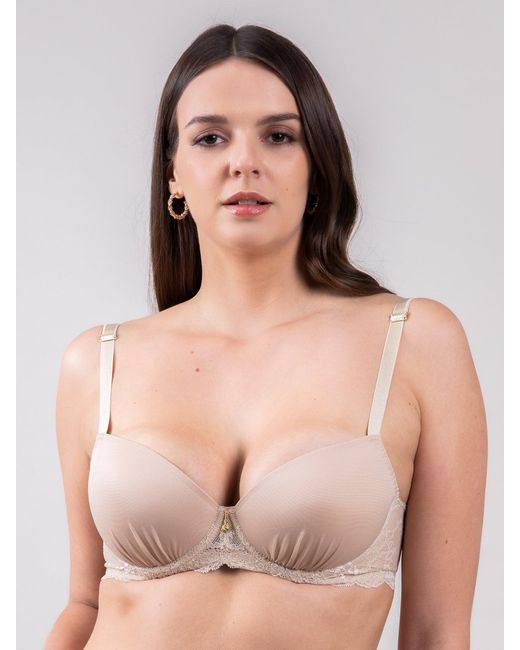 BonBon Lingerie Natural Neutrals Angelina Push-Up Bra Nude