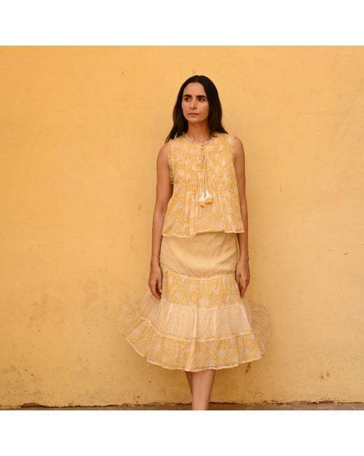 Liminal Yellow Lola Blouse