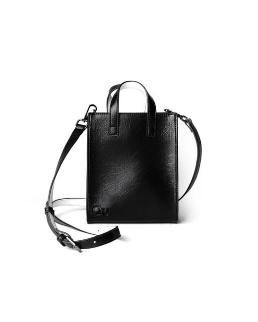 Qu Black Glam Mini Tote Bag