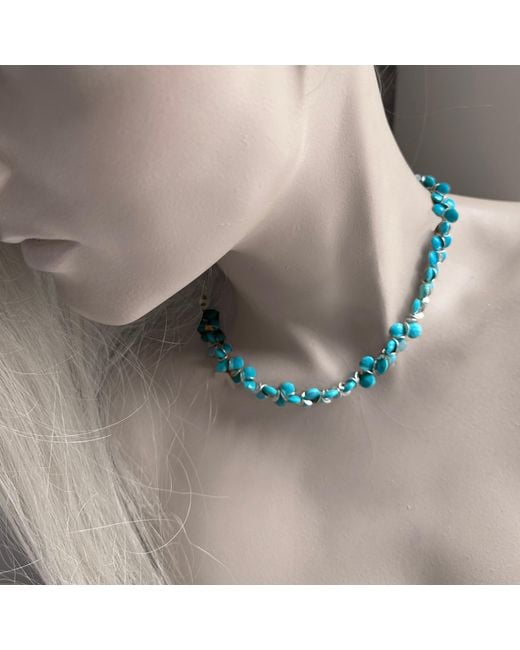 Lori Kaplan Design Blue Sleeping Beauty Signature Necklace