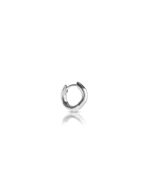 Kasun Metallic Smile Hoop Earrings – December – Tanzanite –