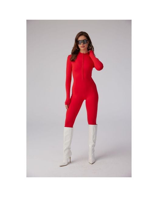 Altra Volta Red Sculpt Soft Zip Jumpsuit