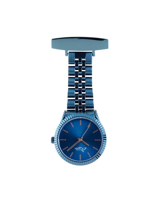 Bermuda Watch Company Callista Rose Gold/royal Blue Link Fob