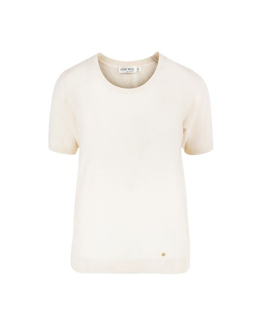 tirillm White Alina Cashmere T-Shirt