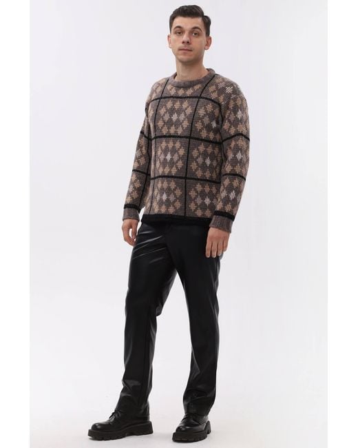 Maison Bogomil Black Faux Leather Pants for men
