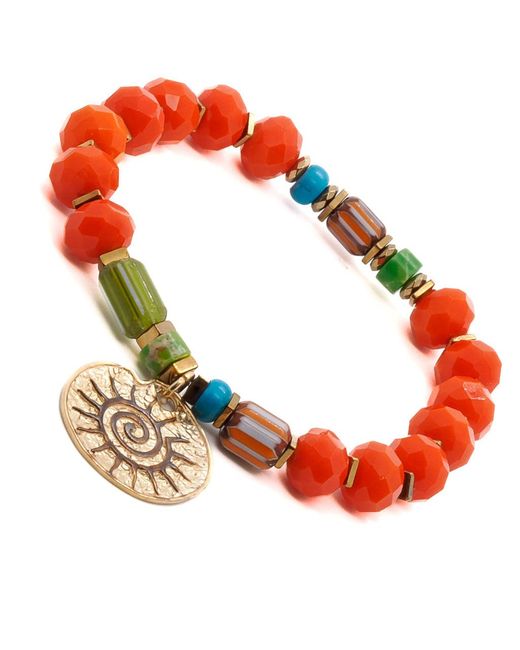 Ebru Jewelry Metallic Spiritual Sun Bracelet