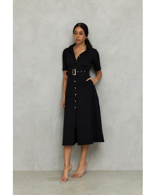 Why Mary Blue The Kate Midi Shirt Dress