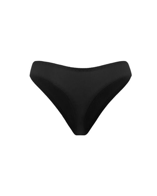 Daily Underwear Black Microfiber String Panties