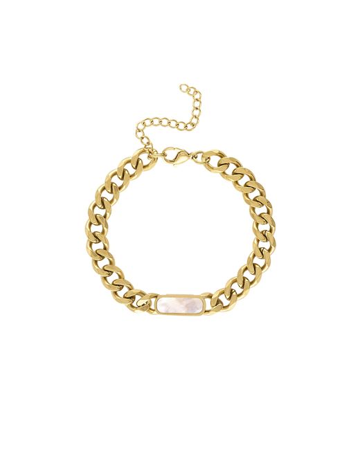 Olivia Le Metallic Tessa Cuban Chain Bracelet