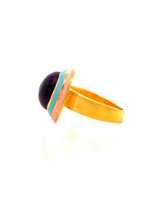 GEM BAZAAR Blue Duomo Ring
