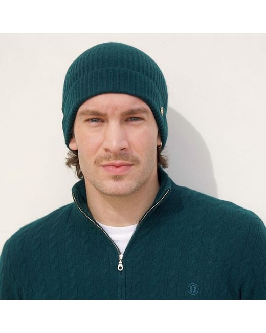 Bel Cashmere Green Cashmere Eight-Pattern Sweater for men