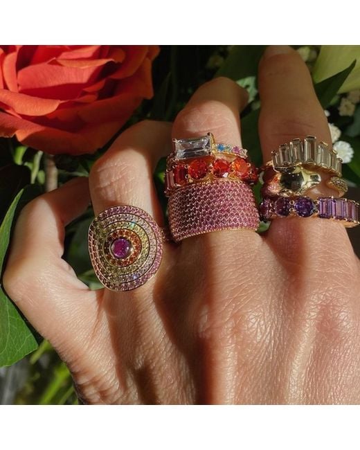 Native Gem Pink Utopia Ring- Blaze