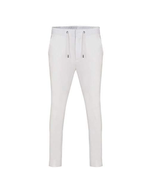 DAVID WEJ Gray Ashford Relaxed Drawstring Trouser for men