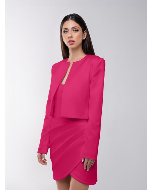 Tia Dorraine Pink Perfectly Romantic Cropped Blazer – Hot