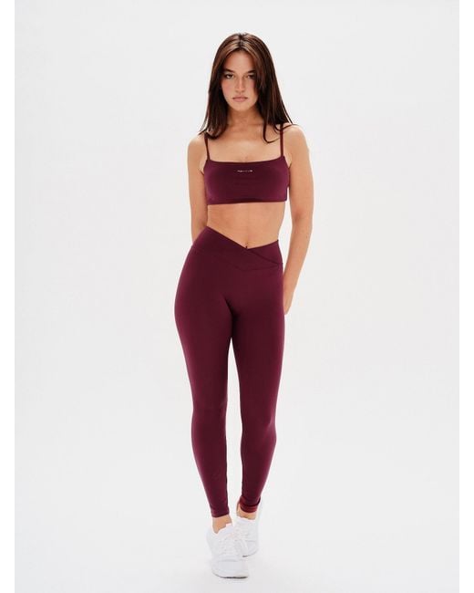 Revyve Active Red Neutrals Mulberry Merlot V-Sculpt Legging