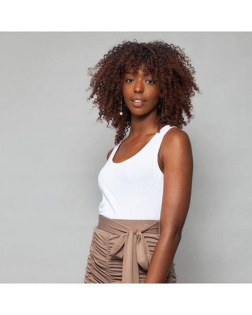 Solgo Atelier Blue Solgo Fine Rib Tank Top