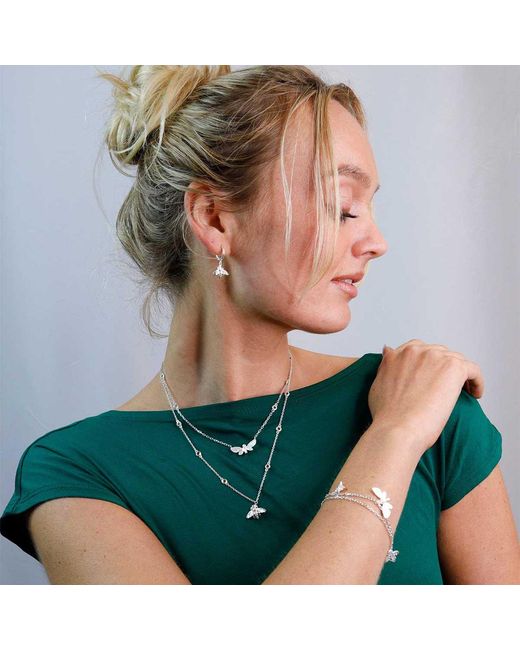 Moon London Metallic Wisdom Bee Tourmaline Necklace