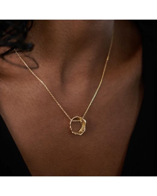 Janus Edinburgh Metallic Vermeil Findhorn Circle Necklace