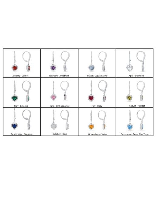 Kylie Harper White August Peridot Birthstone Heart-Cut Halo Leverback Earrings