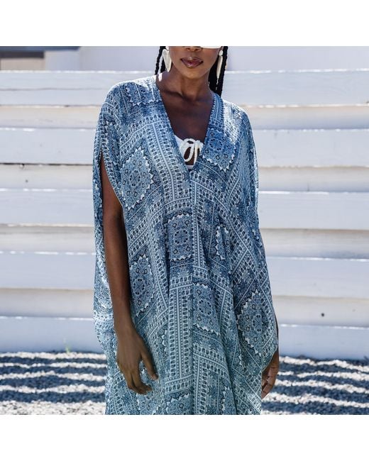 Jennafer Grace Blue Tahoe Caftan